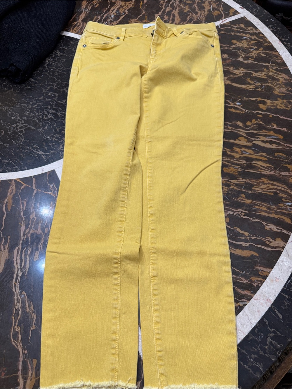 LOFT Girls Yellow Straight-Leg Jeans